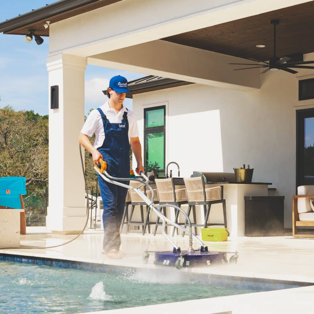 concrete patio pressure washing